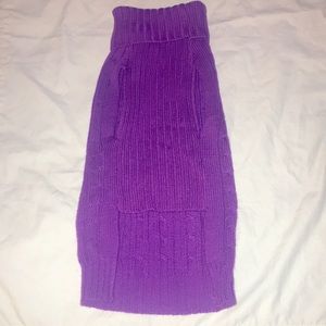 Walmart Dog Sweater Purple Size Large